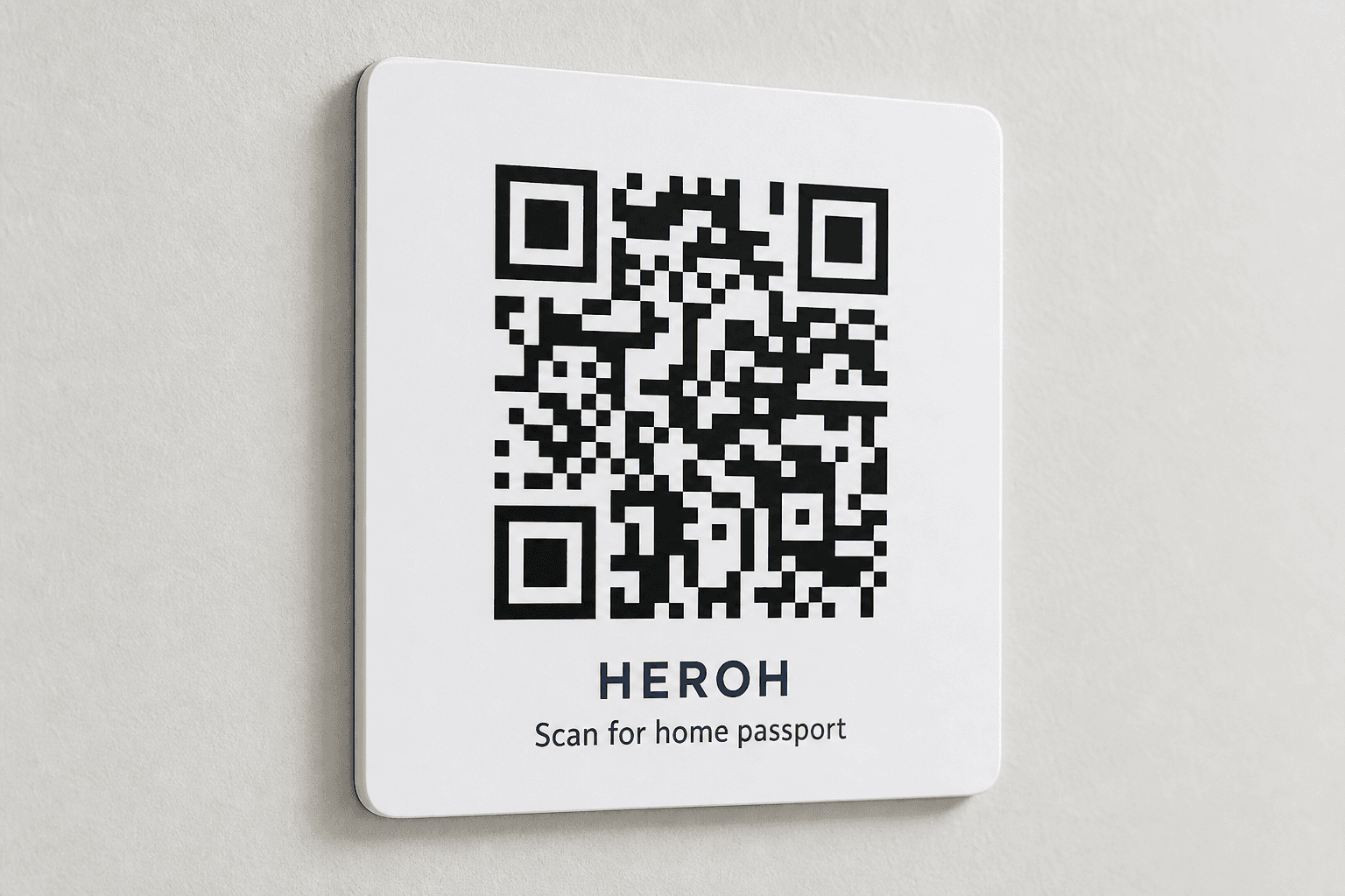 HEROH QR placard